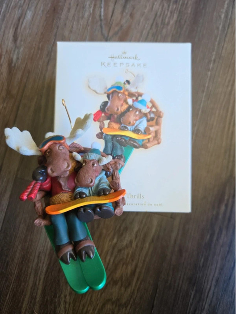 Hallmark keepsake 2007 downhill thrills moose ornament